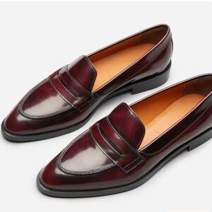 Everlane the Modern Penny Loafer, size 7 Oxblood Maroon
